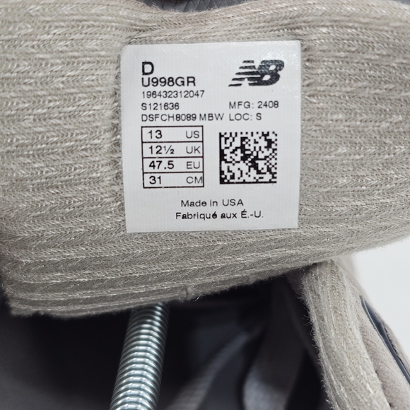 New Balance 998 Classic Made in U.S.A. Sneakers Men's Shoes - Picture 14 of 14